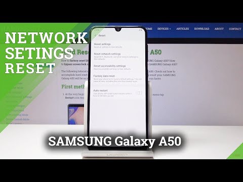 How to Reset Network Settings in SAMSUNG Galaxy A50 - Restore Default Network