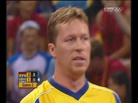 2004 Olimpiadas Atenas Ind  M  J O Waldner Swe 4x1 Timo Boll Germ