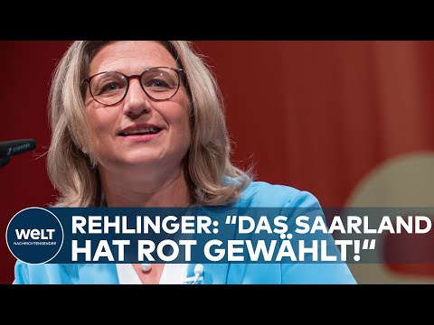 ANKE REHLINGER (SPD): "Das Saarland hat Rot gewählt" - Landtagswahl 2022 gewonnen! I WELT Dokument