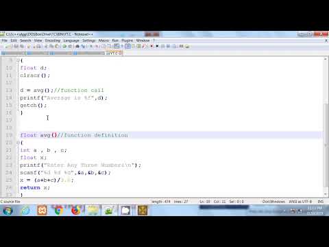 C Programming The First C Language Program Part 1