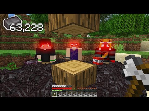 3 CAÇADORES vs 1 SPEEDRUNNER com ITENS ALEATÓRIOS no minecraft...