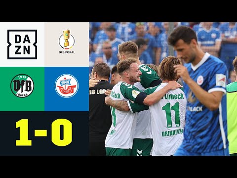 Hansa verliert das Nordduel! Viertligist eine Runde weiter: Lübeck - Rostock 1:0 | DFB-Pokal | DAZN