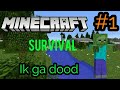 Dood Gaan door zombies  -  minecraft survival #1