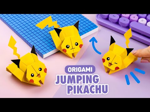 Оригами Pop It Котик из бумаги Origami Paper Pop It DIY TikTok Fidget Toy Антистресс игрушка