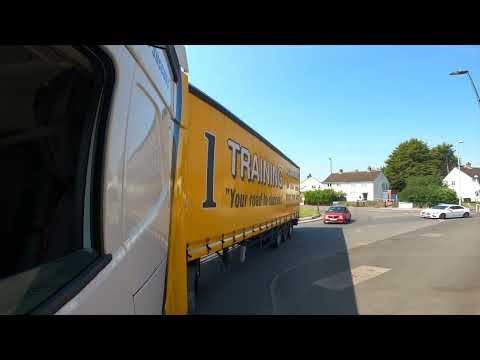 Mastering the Sharp Left Turn at Tile Cross Roundabout - HGV Test Tips