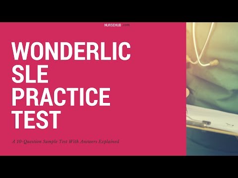 Wonderlic SLE Practice Questions