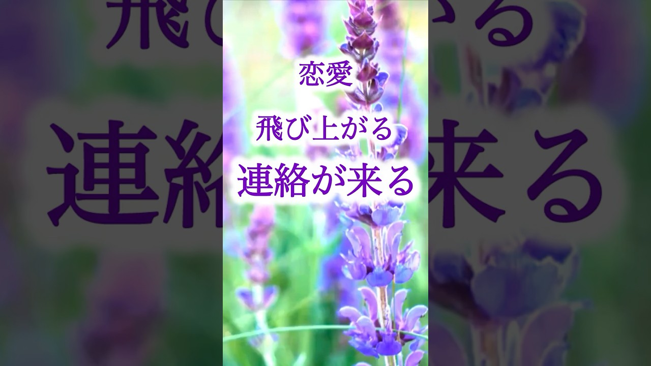 聞くだけで💖嬉しい連絡が来る😆✨恋愛の奇跡が動き出す