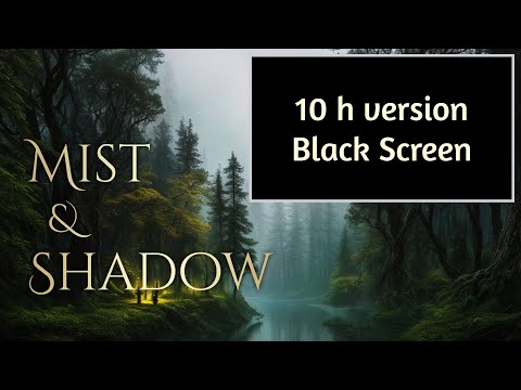10 h BLACK SCREEN - Mist and Shadow | dark forest ambience and music |