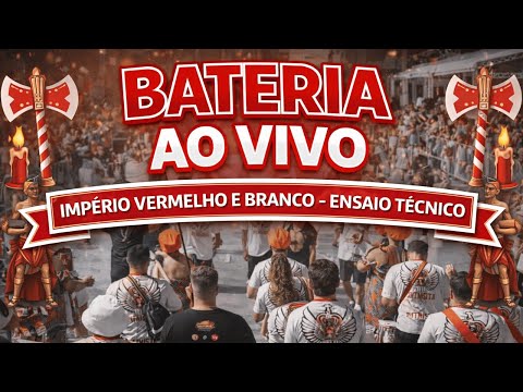 BATERIA IMPÉRIO VERMELHO E BRANCO | ENSAIO TÉCNICO 2026