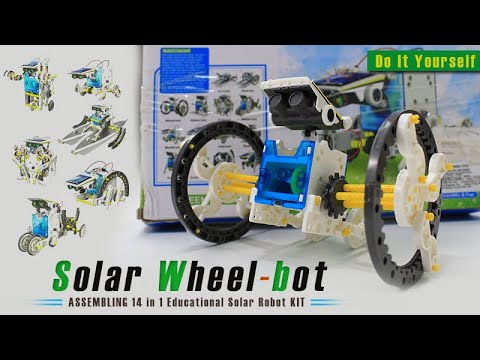 14 in 1 Educational Solar Robot Kit | Assembling Wheel-Bot Solar Robot | DIY | Green Energy