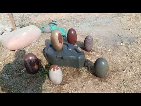 Unique Black Big Narmada Shivling Stone / Narmadeshwar Stone