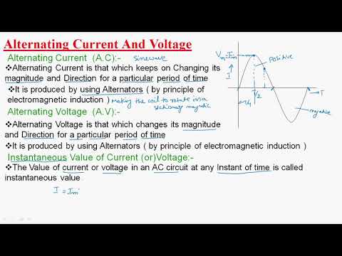 AC voltage Current | Circuits Systems | Lec 31