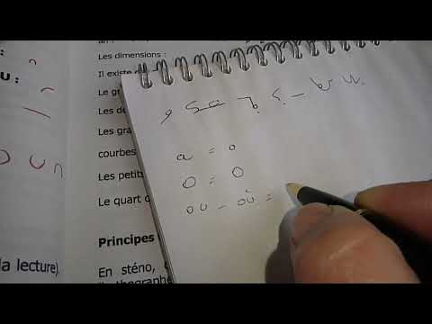 LA STENO ET MOI - Leçon 1