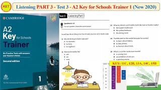 A2 KEY for Schools Trainer 1 - Listening Part 3 - Test 3 (Transcript + Key)