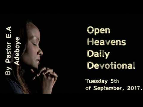 Desperation generates overflow - Open Heavens 5 September 2017: Tuesday daily devotional by Pastor E