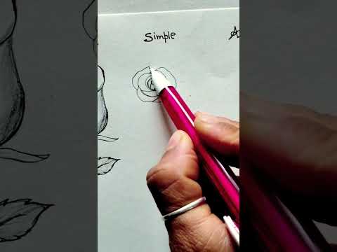How to draw Rose in 3 ways! 🌹#art #shorts #drawing #viral #trending