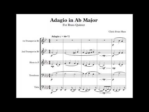Adagio in A-flat Major for Brass Quintet - Chris Evan Hass