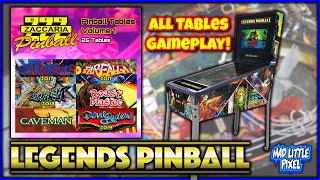 Zaccaria Volume 1 AtGames Legends Pinball All 26 Tables Gameplay With Closeups Shown!