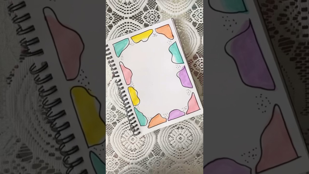 Cute Simple Page Border #assignment #journal #school #frontpagedesign #schoolproject #shorts #short