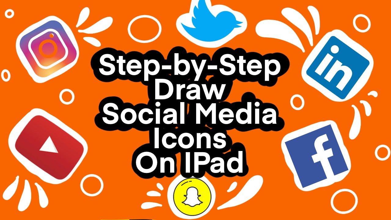 Popular Social Media Icon on Procreate App | iPad Air