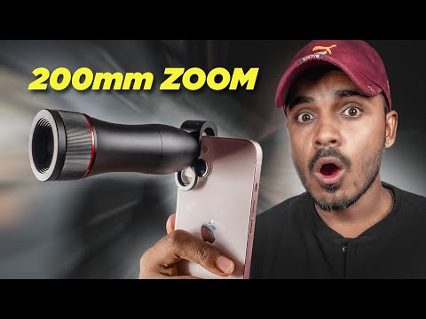 Crazy 200mm Zoom Lens for Mobile Camera 😲 200mm Super Zoom Lens for Smartphone