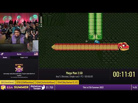 Mega Man 2.5D [Any% (Normal, Single run)] by BigJon - #ESASummer23