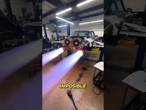 Coloca turbinas de un Jet a un Porsche sin imaginar lo que sucedería…😰 #porsche  #jet #foryou #fyp