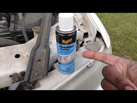 meguiar's keep clean headlight coating in action