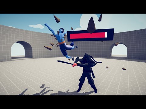 DARK SAMURAI + HP BAR 1 vs 1 UNIT - TABS - Totally Accurate Battle Simulator