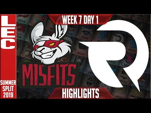 MSF vs OG Highlights | LEC Summer 2019 Week 7 Day 1 | Misfits Gaming vs Origen