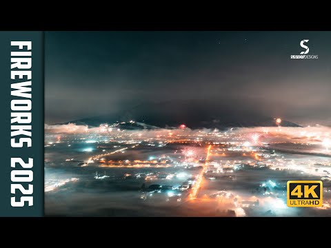 Naples Fireworks show 2025 | 4K | DJI MAVIC PRO 2 ! Happy New Year!