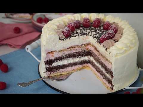 Himbeer Schokoladen Torte - Die luftigsten, fruchtigste Sahnetorte EVER - Rezept - Kuchenfee