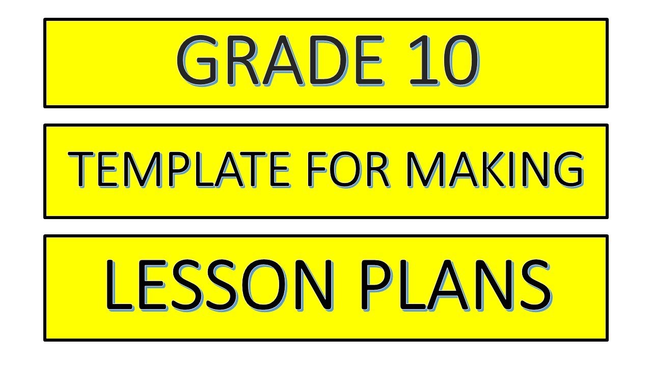 GRADE 10 LESSON PLAN TEMPLATE | CBE KENYA
