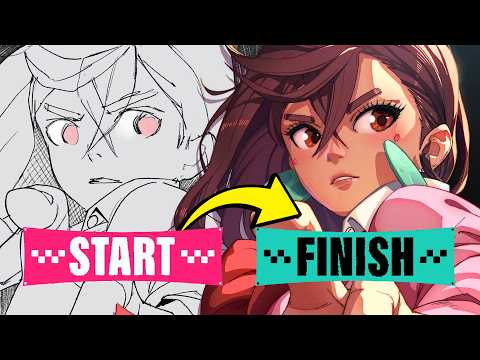 My ANIME drawing process explained ✏️ (pro artist)