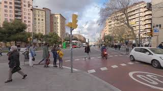 4k Caminar por Sants y Travesera les Corts.(Walk through Sants and Travesera les Corts.) Barcelona.