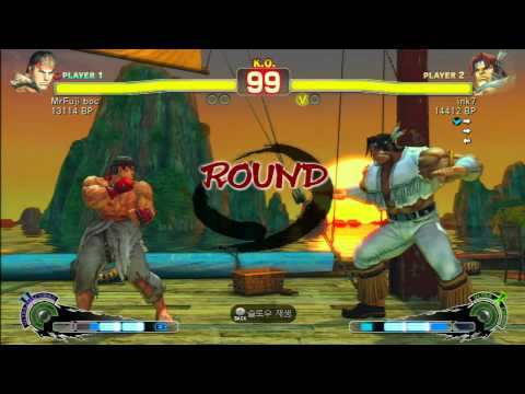 SSF4 Rank Match  MrFuji boc (RY)  vs  ink7 (HW)