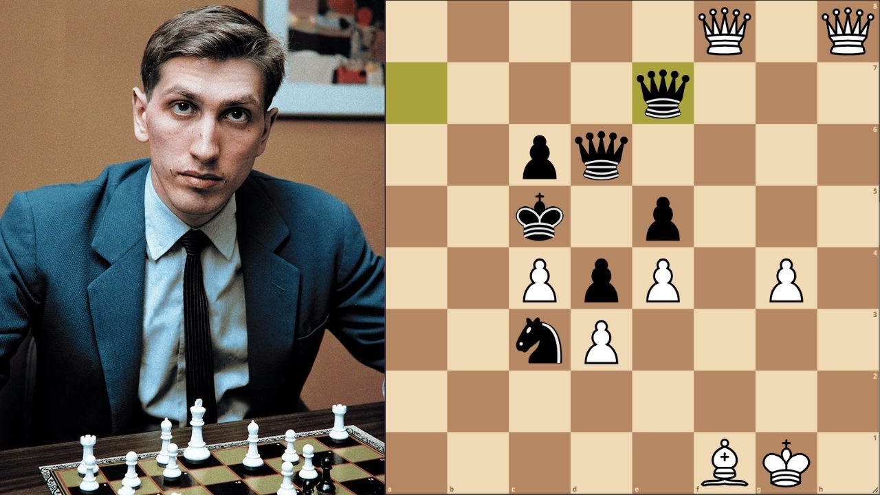 O Lendário Jogo de Fischer com 4 Damas no Tabuleiro!!!