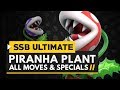 Super Smash Bros Ultimate | Piranha Plant Gameplay - All Moves, Special & Final Smash