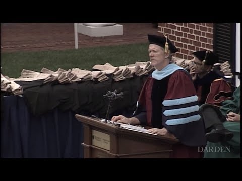 Darden Dean Scott Beardsley Addresses the 2017 Graduating Class