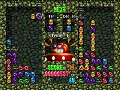 Dr. Robotnik's Mean Bean Machines (SEGA GENESIS) Puzzle 1993 gameplay play online