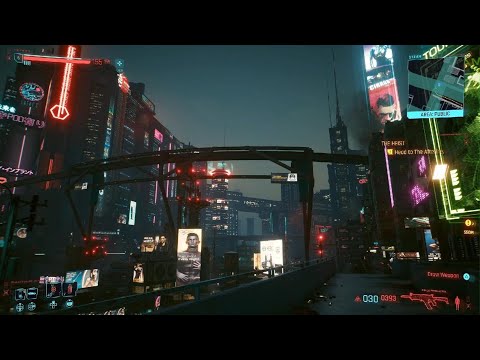 12 Minutes of Walking Around Night City - Cyberpunk 2077 PS5 - Early Morning