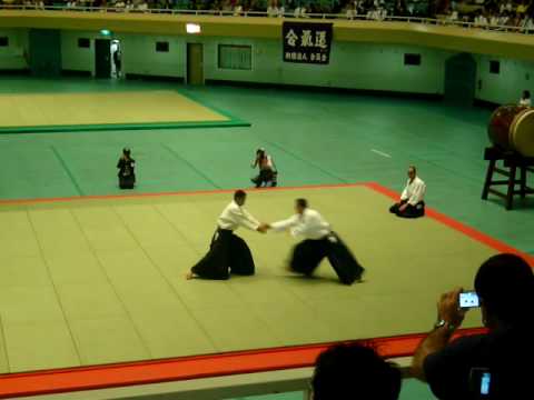 Irie Yoshinobu Shihan at the 47th All Japan Aikido demonstration