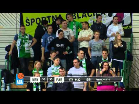 ABA Liga 2015/16 highlights: Krka - Partizan NIS R20 (16.1.2016)