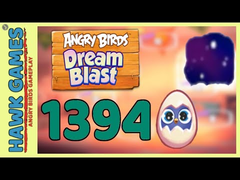 Angry Birds Dream Blast Level 1394 - Walkthrough, No Boosters