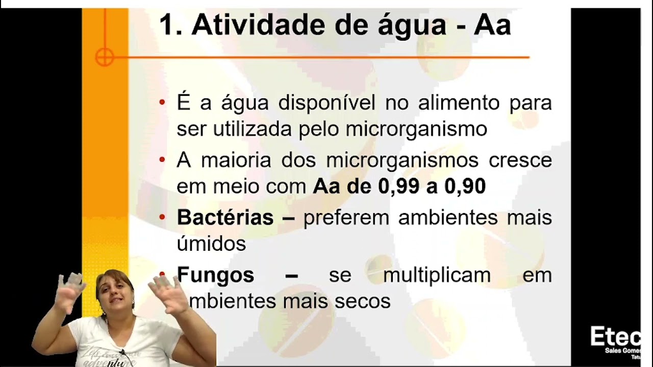 Fatores Intrínsecos que Interferem no Metabolismo dos Microrganismos -  Higiene Dos Alimentos