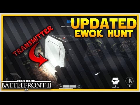 UPDATED EWOK HUNT GAMEPLAY: New Map, Transmitters & More - Battlefront 2