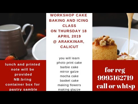 One day cake baking and icing class