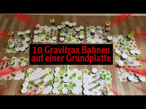 10 unglaubliche Gravitrax Bahnen auf einer Grundplatte 👍😮
