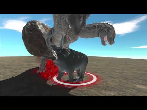 Gorgon vs Trex (Utopian Beast) // Animal Revolt Battle Simulator (Tiny Dinosaur)