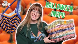 Crocheting Halloween Bags | PassioKnit Vlog
